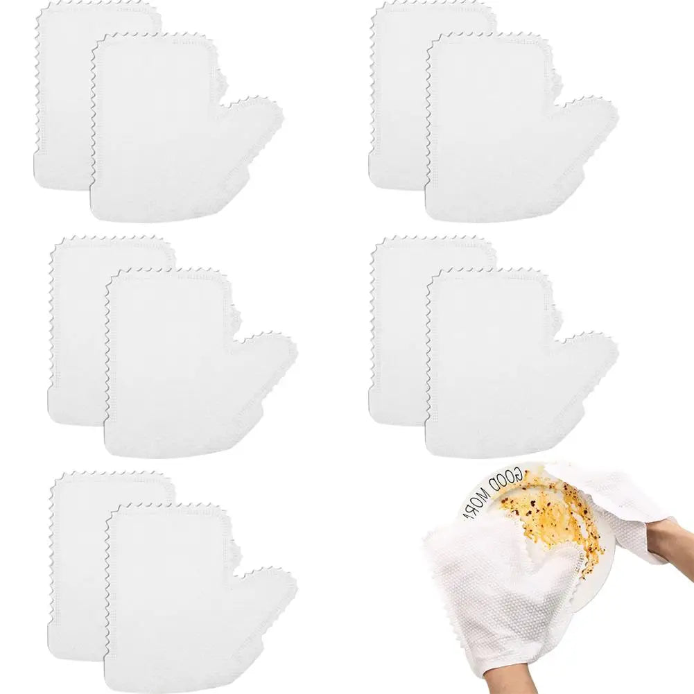 10/20/30pcs Disposable Cleaning Gloves Non-Woven Rag Gloves