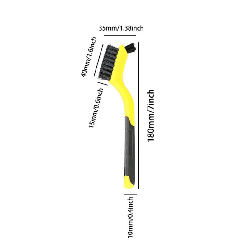 Wire Brush Nylon/Brass/Stainless Steel Bristles Curved Handle