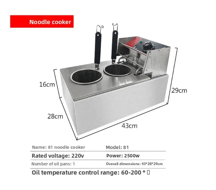 Deep Fryer Double Cylinder Fried Skewers Fried Chicken