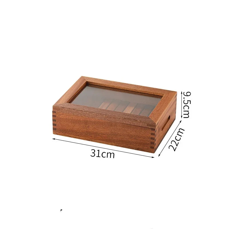 Japanese Cuisine Wooden Sashimi Sushi Box Lid Fish