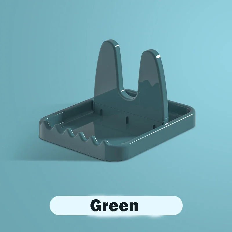 Foldable Pot Lid Rack Plastic Spoon Holder Fork