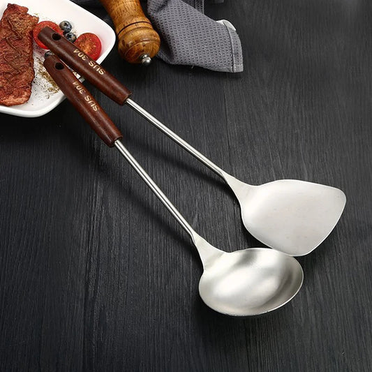 Utensils Wok Spatula Iron Ladle Spatula Stainless Steel
