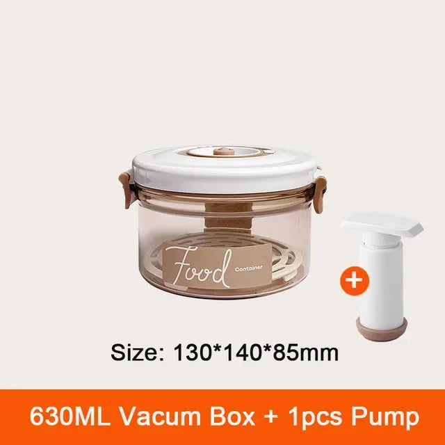 Food Vacuum Storage Box Fresh-Keeping Sealed Canister Large