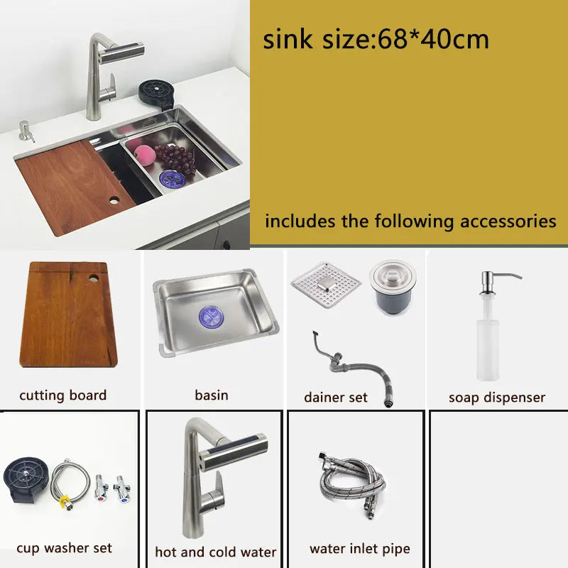 304 Stainless Steel Undermount Or Above Mount Sink