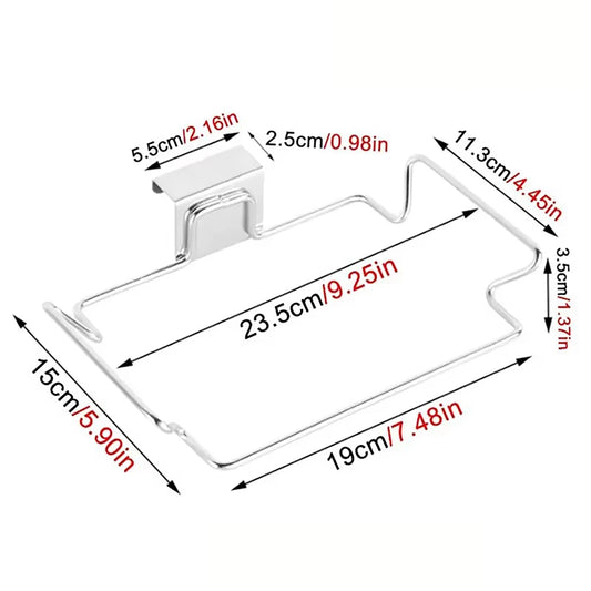 Non Perforated Stainless Steel Garbage Rack Hanging Bracket