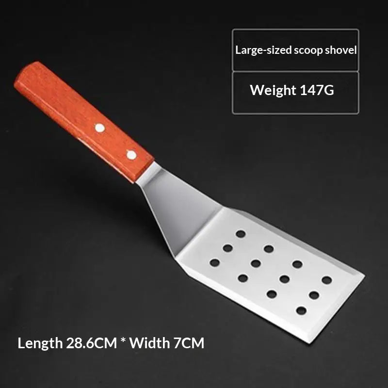 Stainless Steel Spatula Grill Scraper Non Stick Durable