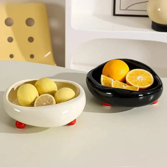 Ceramic Fruit Bowl Salad Bowl Fruit Basket Candy