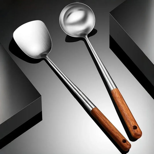 Utensils Wok Spatula Iron Ladle Spatula Stainless Steel