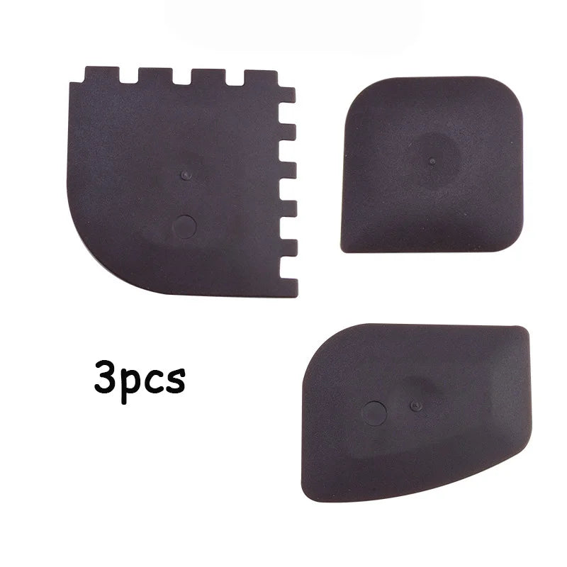 3pcs Grill Pan Scraper Frying Pan Stripe Cast