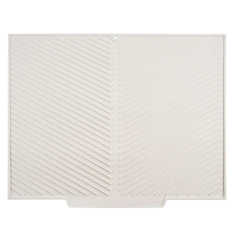 Dish Drying Mat-Silicone Drying Pad Counter Non-Slip Drain