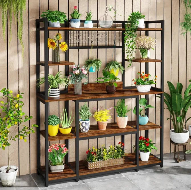 Tier Baker Rack Industrial Microwave Stand Holder Storage