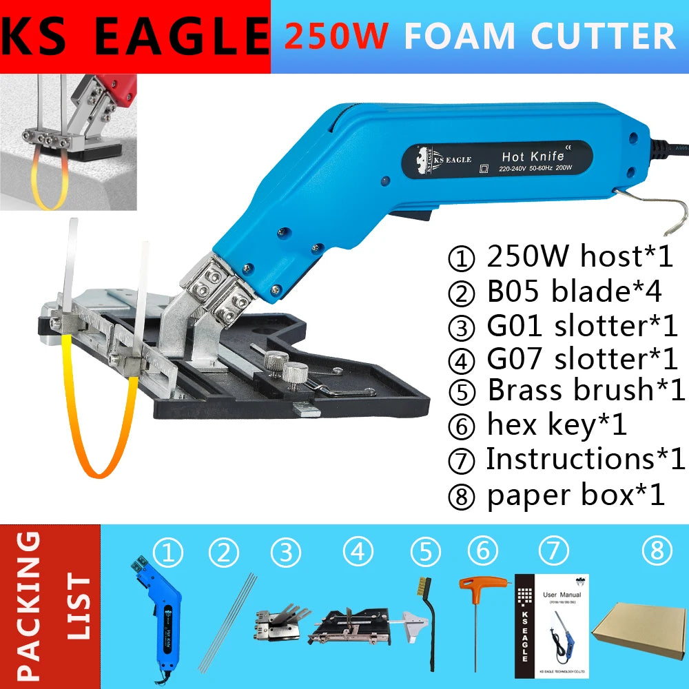 250w Thermo Knife Electric Wire Foam Cutter Polystyrene