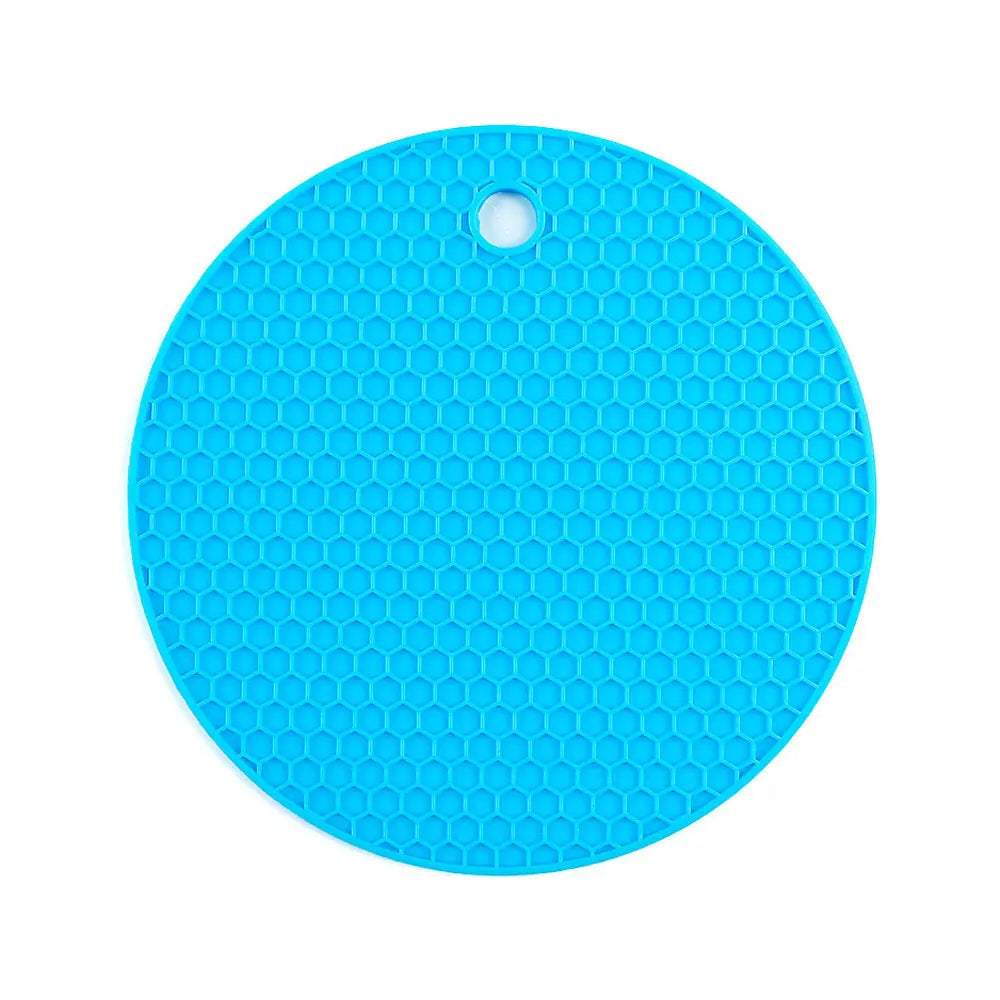 Silicone World Silicone Insulation Pad Round Honeycomb Mat