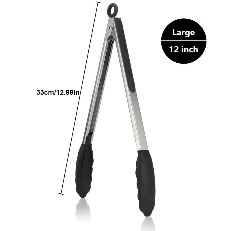 Size Available Heavy Duty Stainless Steel Tongs Silicone