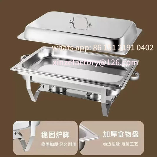 Stainless Steel Dining Stove Foldable Flip Cover Rectangular