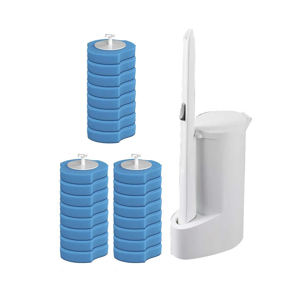 Wall-Mounted Disposable Toilet Brush Cleaner 8/16/24pcs Brush