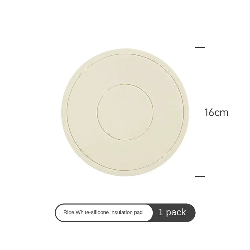 High Temperature Resistant Thickened Silicone Coaster Round