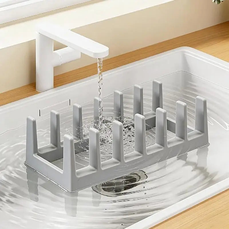 Grid Organizer Rack Space-Saving Drying Storage Tray Pots