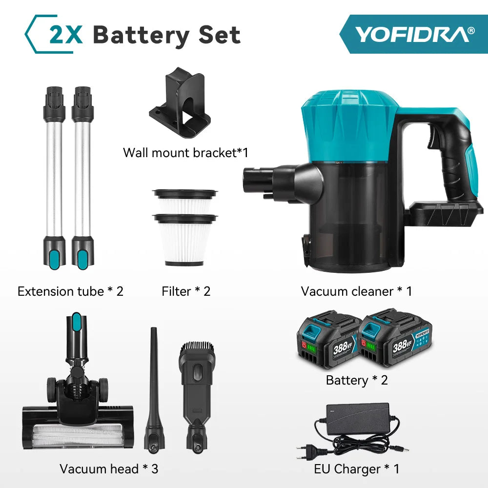 Yofidra 1800w Brushless Vacuum Cleaner 30kpa 5l Powerful