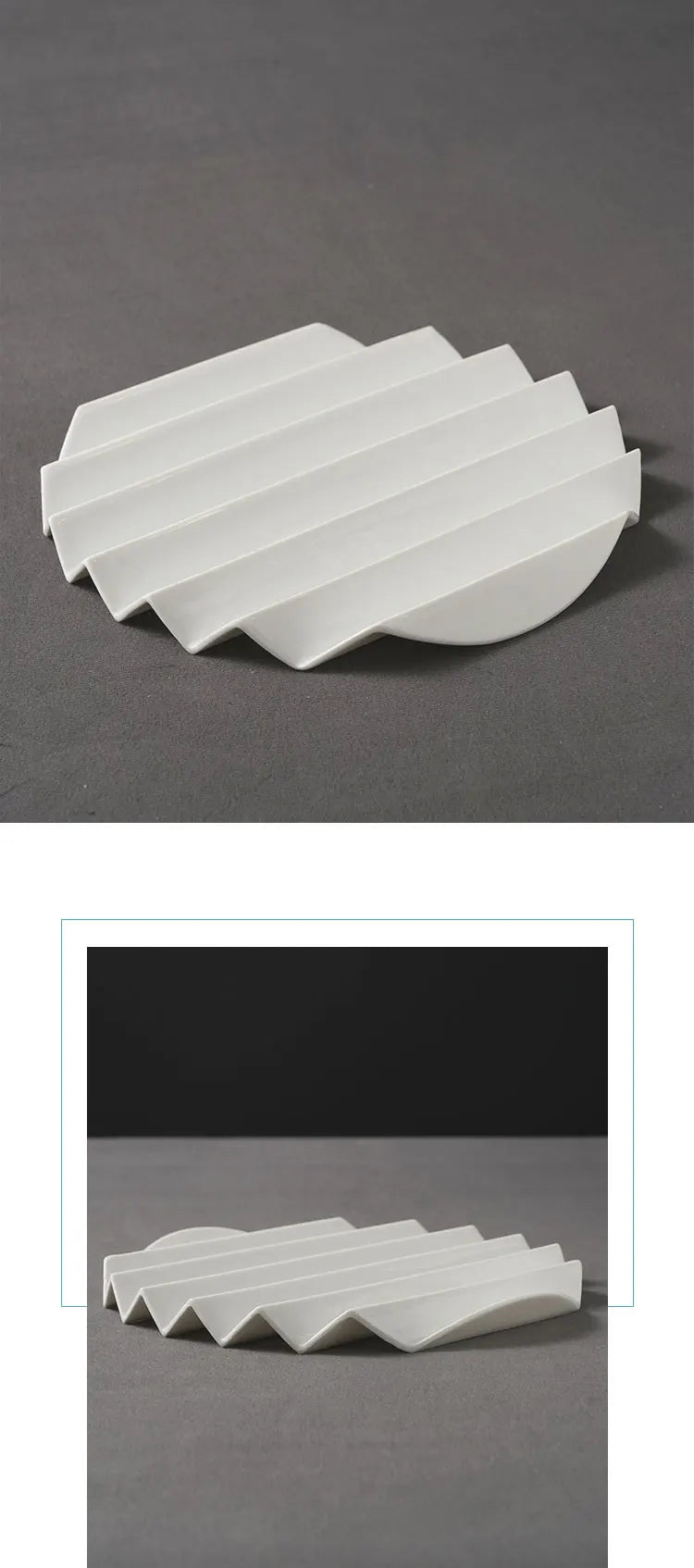 Ceramic Partition Dessert Plate Dish-Setting Of Supramolecular