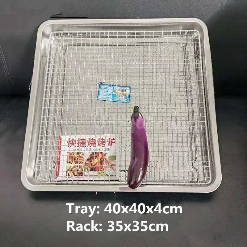 Square Bbq Net Rack Meshes Stainless Steel 304