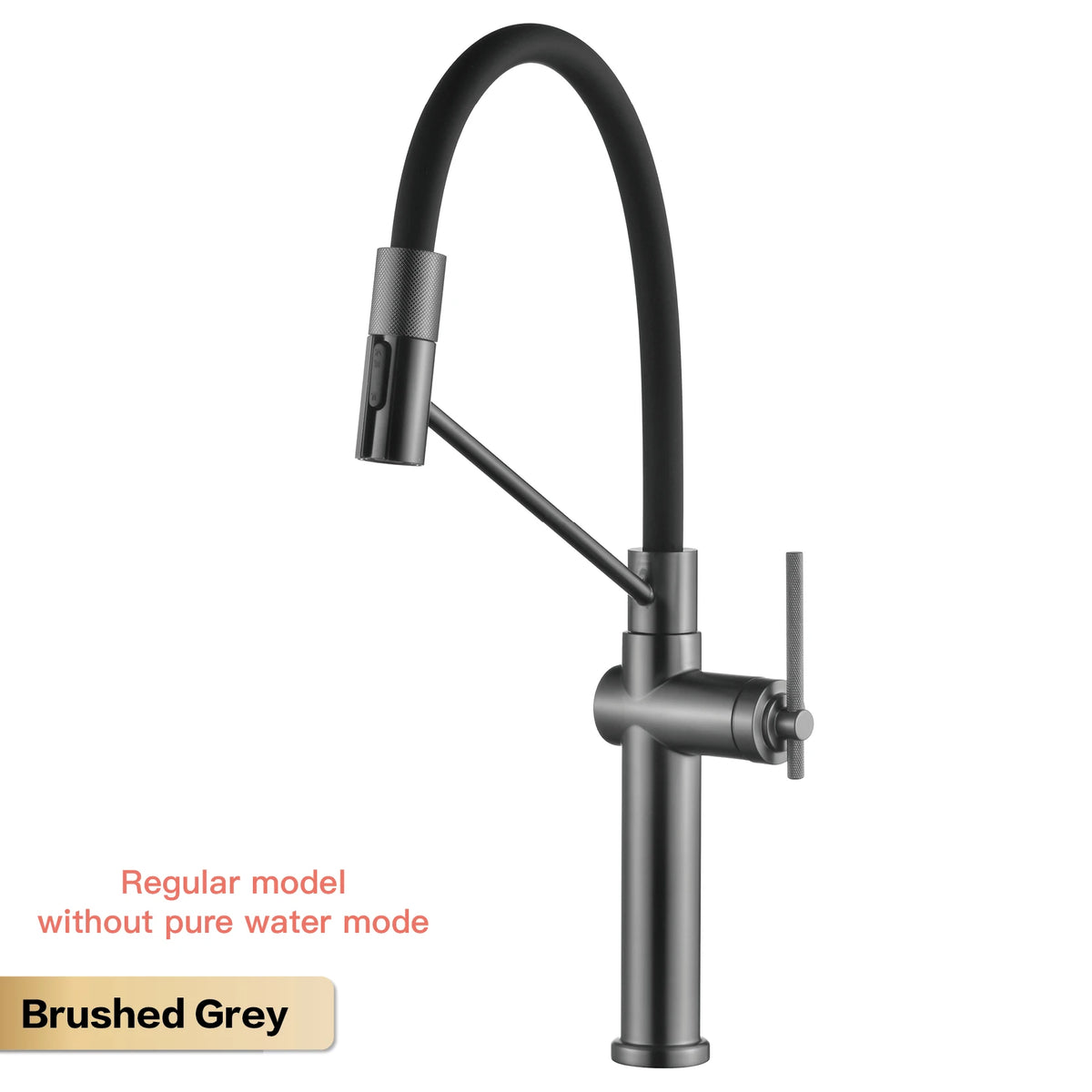 Aitana Brushed Rose Gold Pull-Out Faucet Luxury Drinking