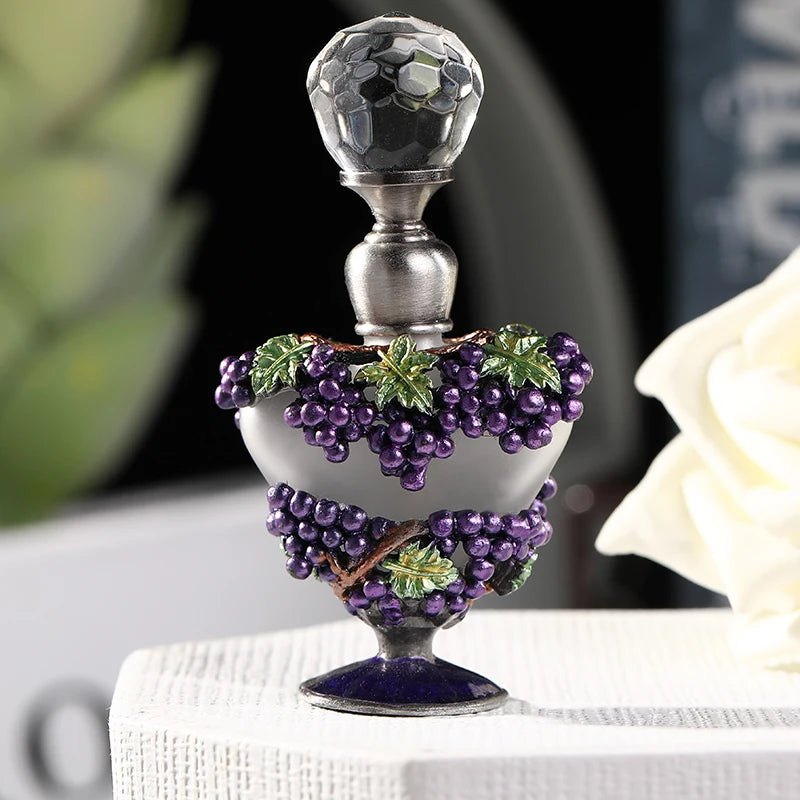 5ml Heart Metal Empty Grape Refillable Perfume Oil