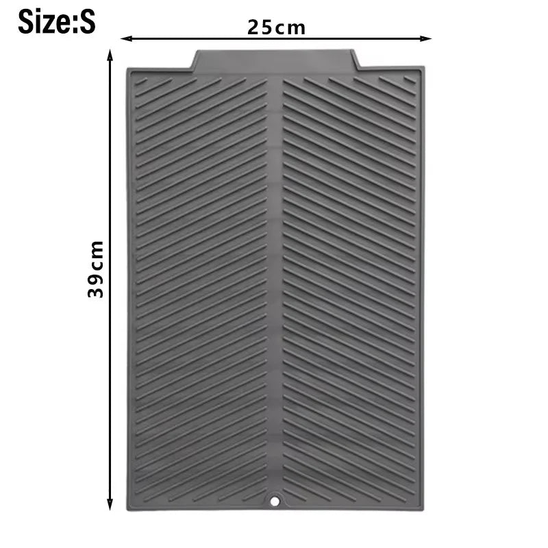 Silicone Drying Mat Pot Dishes Nonslip Heat Resistant