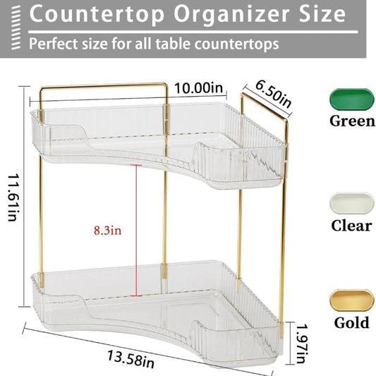 Corner Bathroom Counter Organizer Bathroom Countertop Shelf
