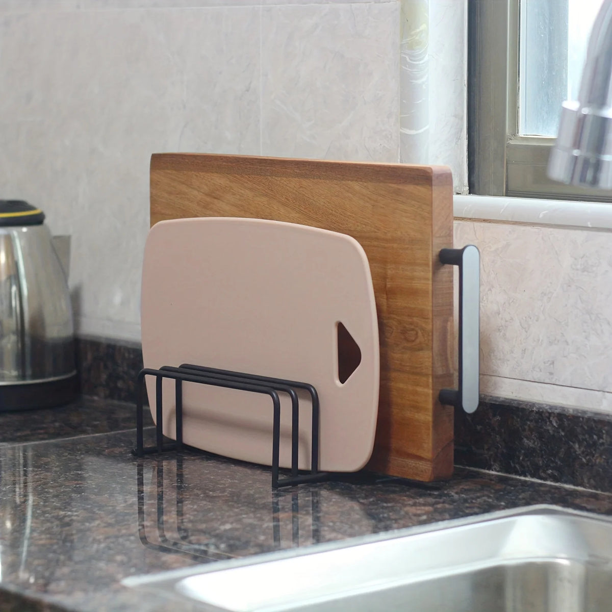 1pc Space Saving Organizer - Durable Cutting Board