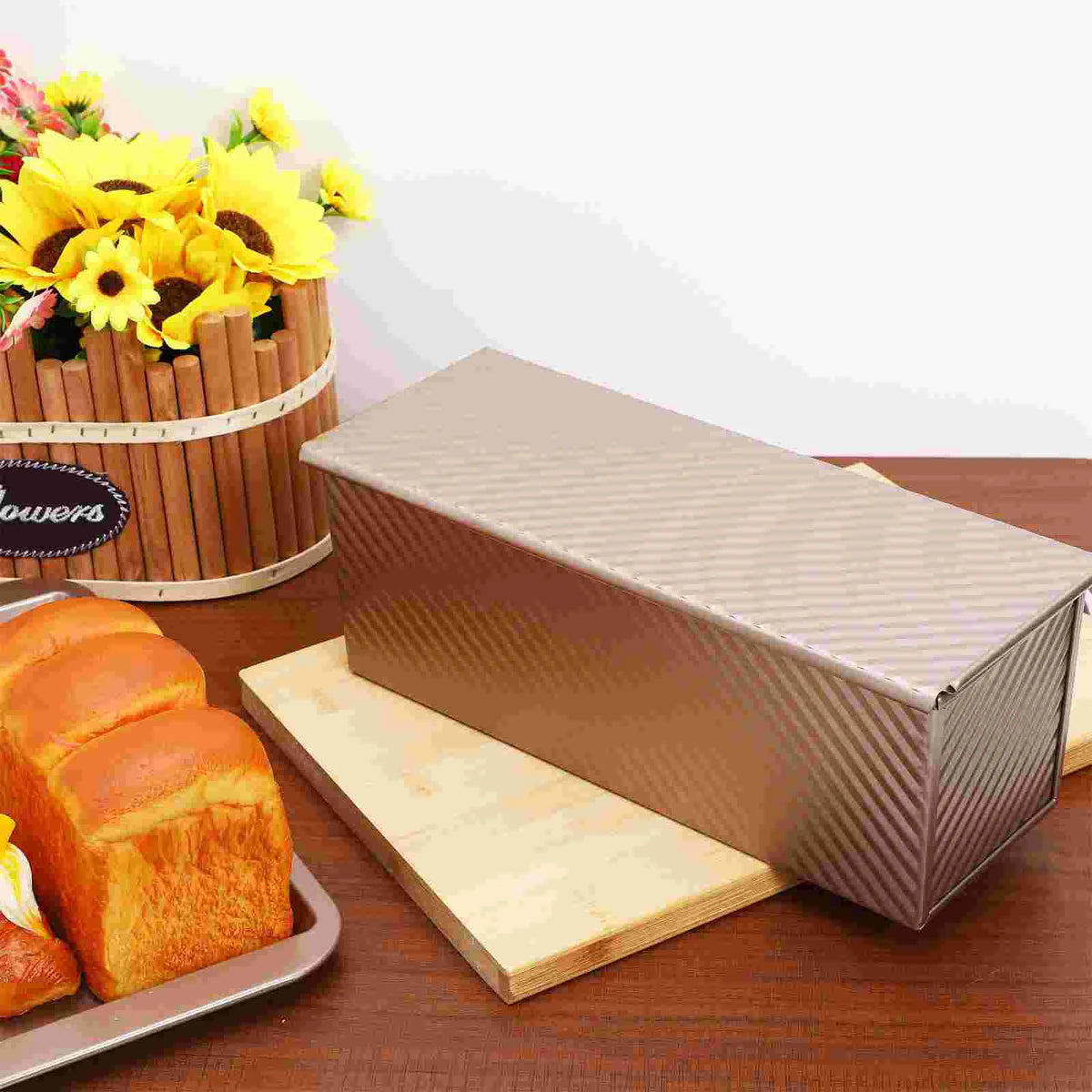 Corrugated Toast Box Metal Baking Mold Lengthen Bread