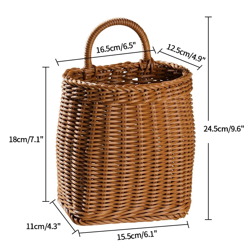 Organizer Wall Hanging Storage Basket Woven Basket Decorative