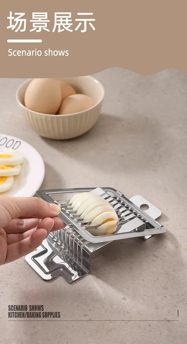 Egg Slicers Chopper Stainless Steel Fruit Salad Ham