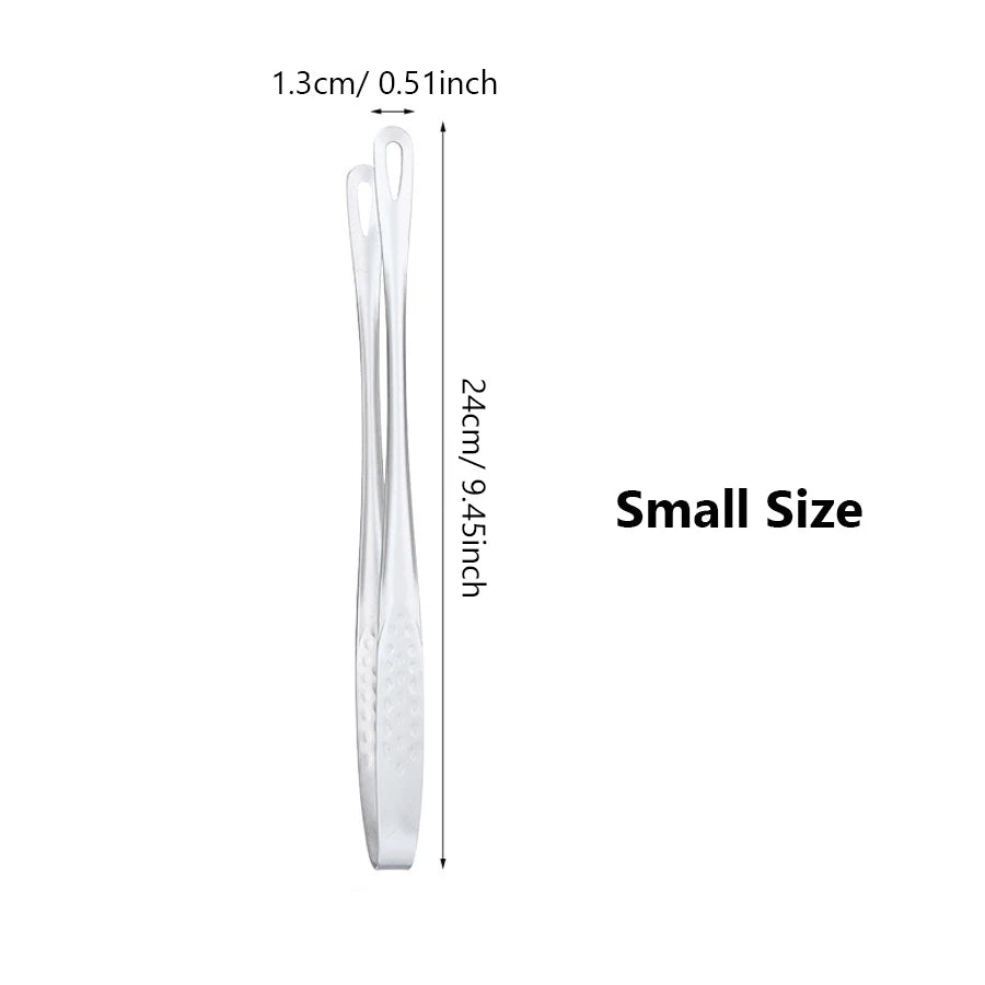Long Stainless Steel Tongs Non-Slip Heat Resistant Bbq