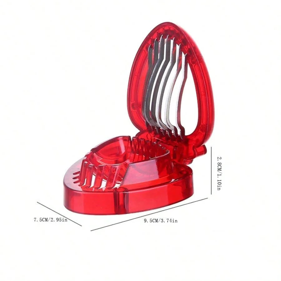 Stainless Steel Strawberry Slicer Creative Fruit Slicer Egg