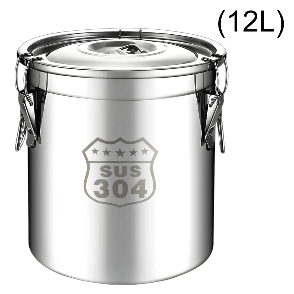 6/12/21/33l 304 Stainless Steel Food Storage Container Canister
