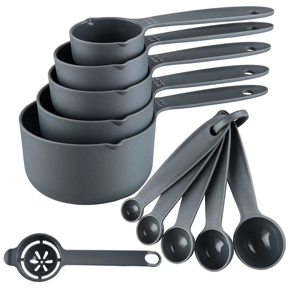 11pcs Plastic Measuring Cups&Egg Yolk Separator Divider Stackable