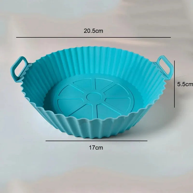 Air Fryer Silicone Baking Tray Mat Circular High-Temperature