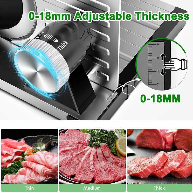 Appliances Meat Slicer Removable Blades Electric Food Slicer