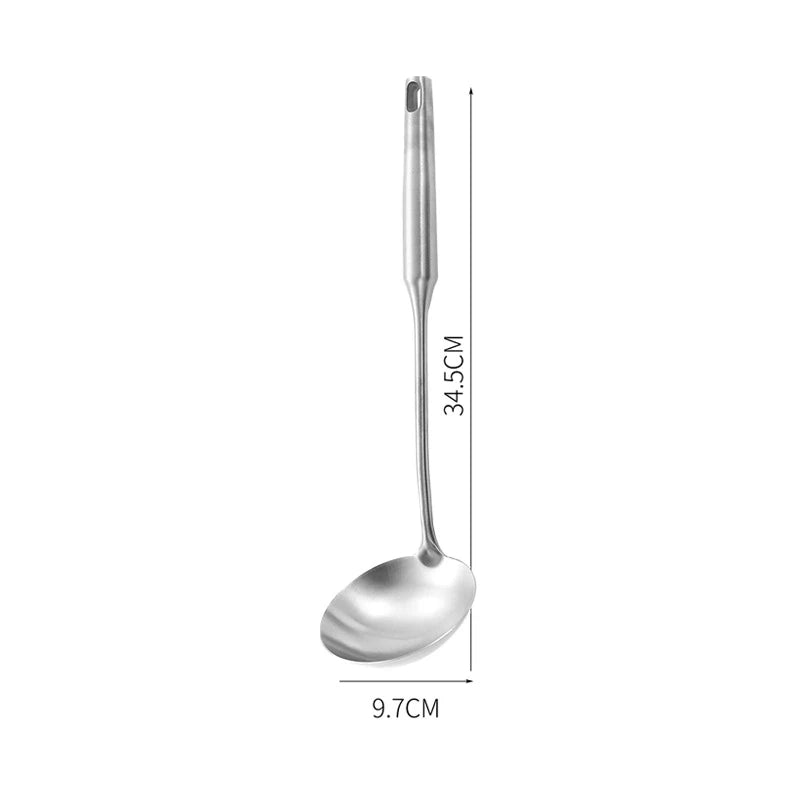 Lmetjma 304 Stainless Steel Utensils All Metal Long