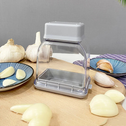 Pressing Garlic Grinding Grater Cutter Cooking Garlic Peeler