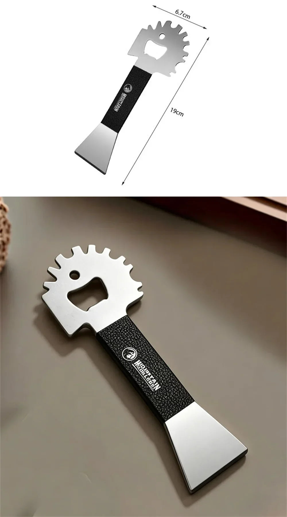 Stainless Steel Grill Cleaning Scraper Fit Charcoal Gas