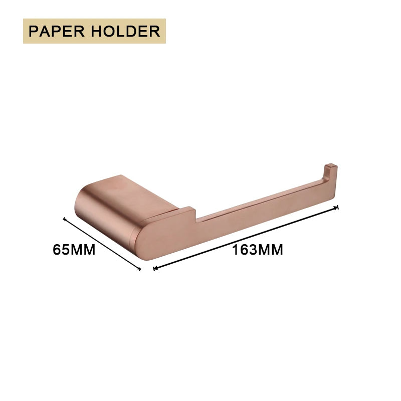 Brushed Rose Gold Towel Rack/Clothes Hook/Cup Holder/Soap