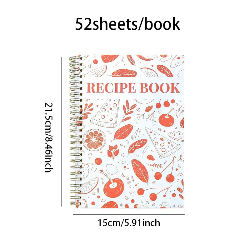 Mr Paper 52 Sheets Spiral Recipe Book Cooking