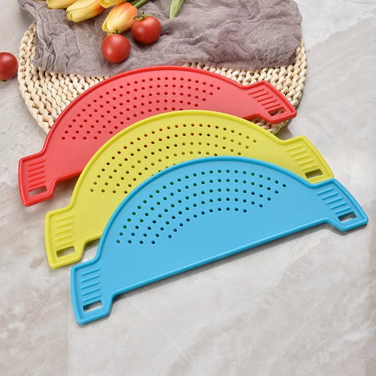 Pan Pot Strainer Plastic Pasta Spaghetti Practical Draining