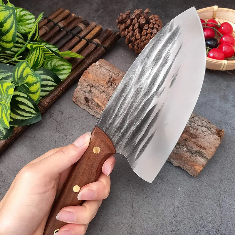 Knife Handmade Forged Chef Chopping Knife Stainless Steel