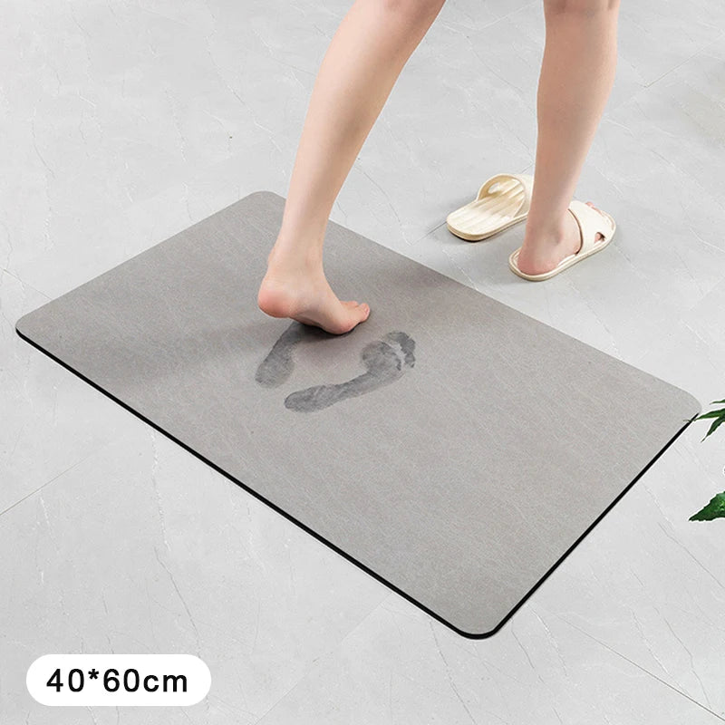 Diatomite Floor Mat Bathroom Anti-Slip Absorbent Diatom Mud
