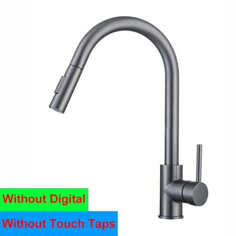 Smart Digital Touch On Faucets 304 Stainless Steel
