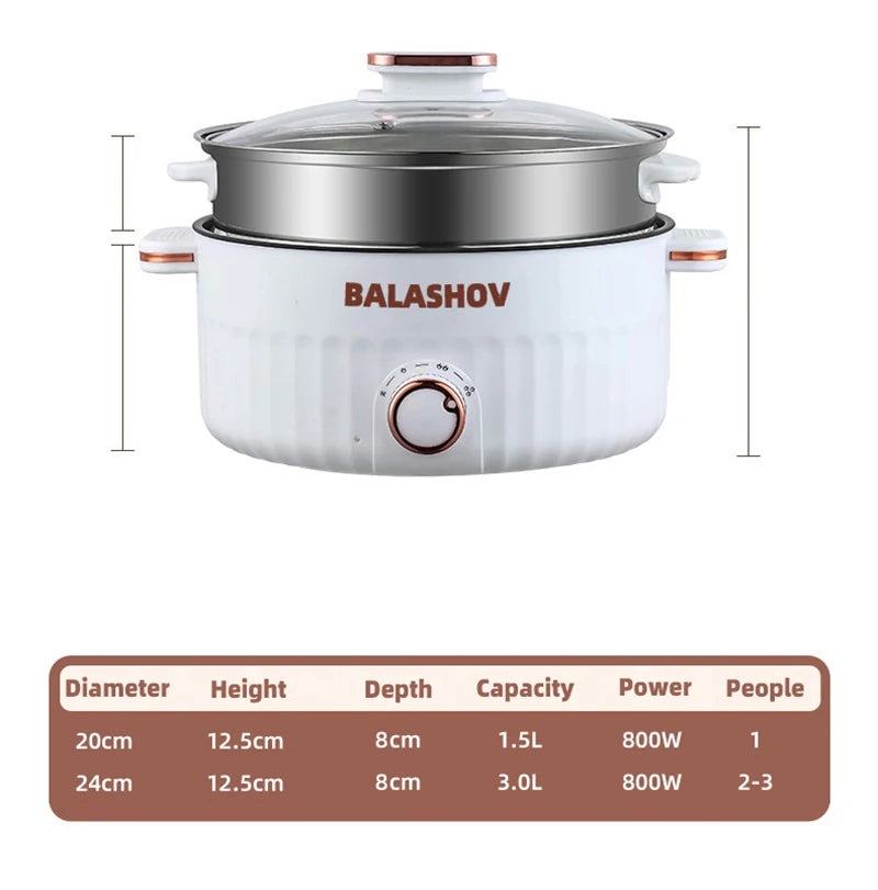 5l/3l Electric Rice Cooker Double Layer Pan Non-Stick