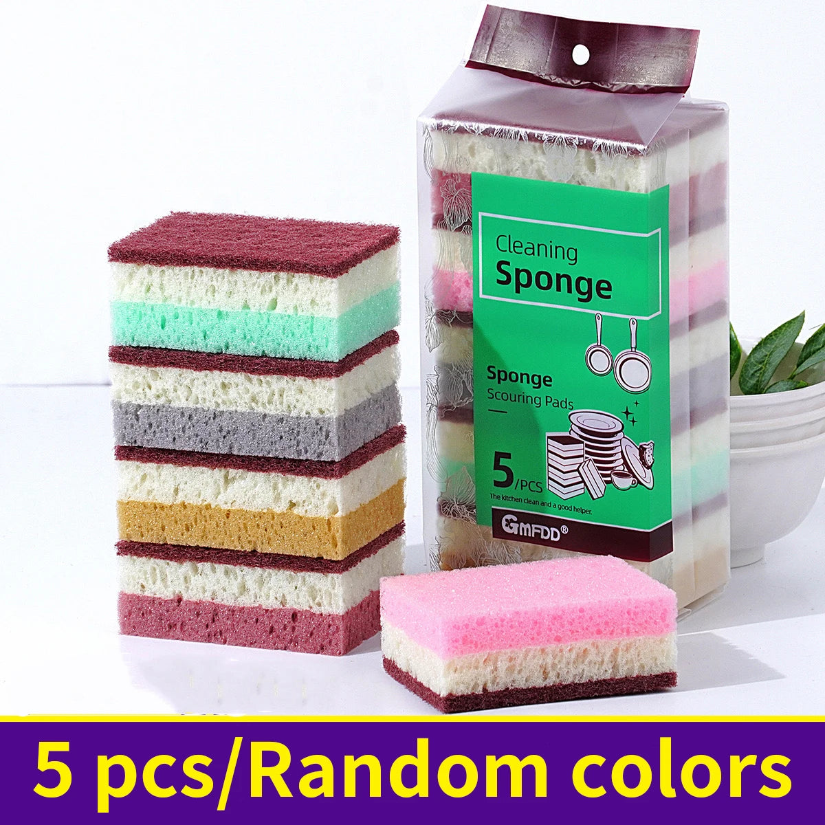 High Density Sponge Cleaning Cloth Dishwashing Cloth Non